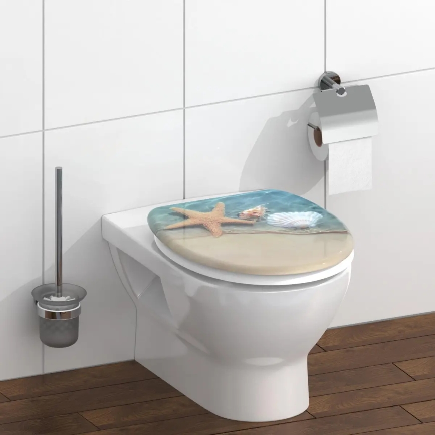 Schütte 82196 - сиденье для унитаза BEACH SoftClose из дуропласта