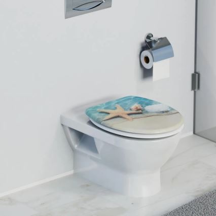 Schütte 82196 - сиденье для унитаза BEACH SoftClose из дуропласта