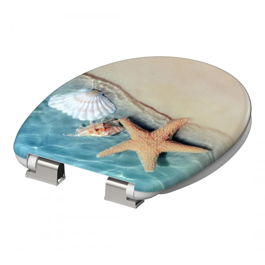 Schütte 82196 - сиденье для унитаза BEACH SoftClose из дуропласта