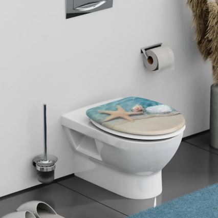 Schütte 82196 - сидіння для унітазу BEACH SoftClose з дуропласту