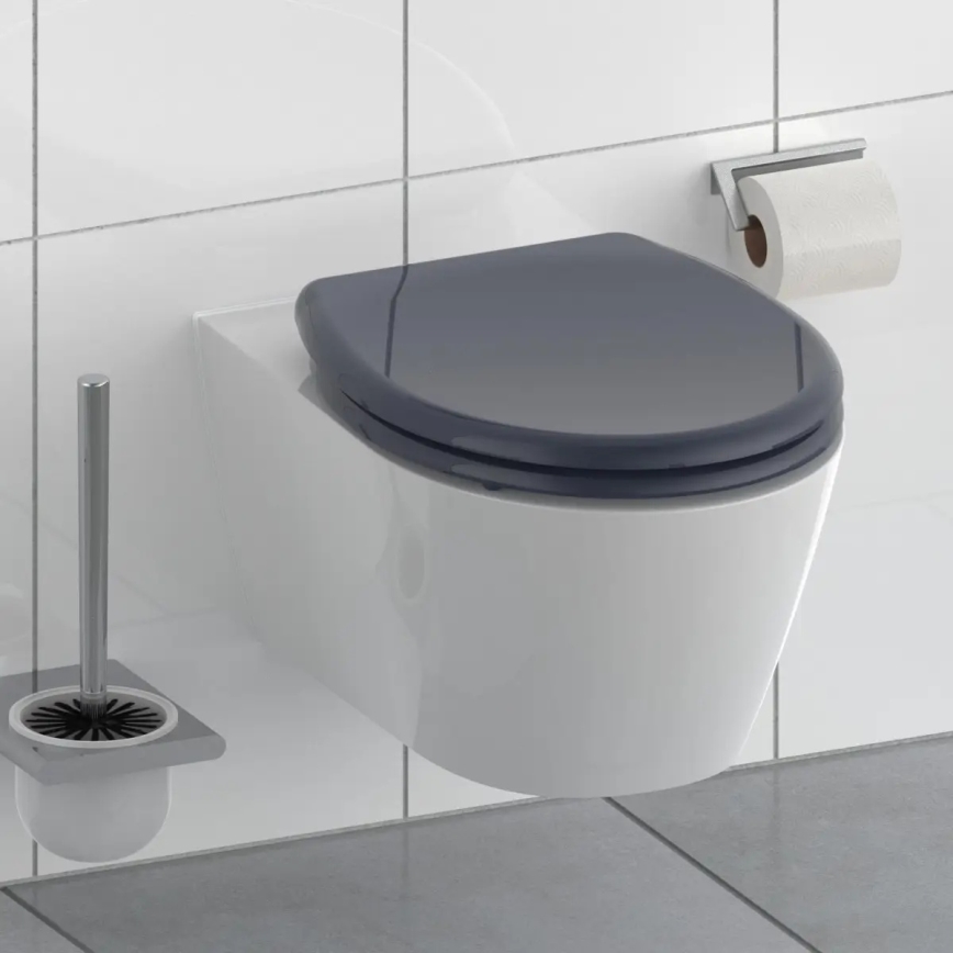 Schütte 82304-A - Унитазное сиденье АНТРАЦИТ с мягким закрыванием SoftClose, из дуропласта