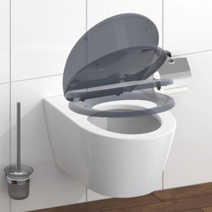 Schütte 82304-A - Унитазное сиденье АНТРАЦИТ с мягким закрыванием SoftClose, из дуропласта