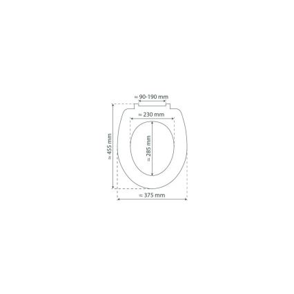 Schütte 82304-A - Унитазное сиденье АНТРАЦИТ с мягким закрыванием SoftClose, из дуропласта