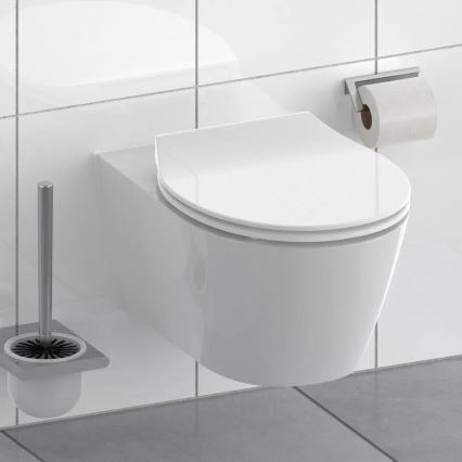 Schütte 82700 - Сидіння для унітазу SLIM WHITE SoftClose з дуропласту