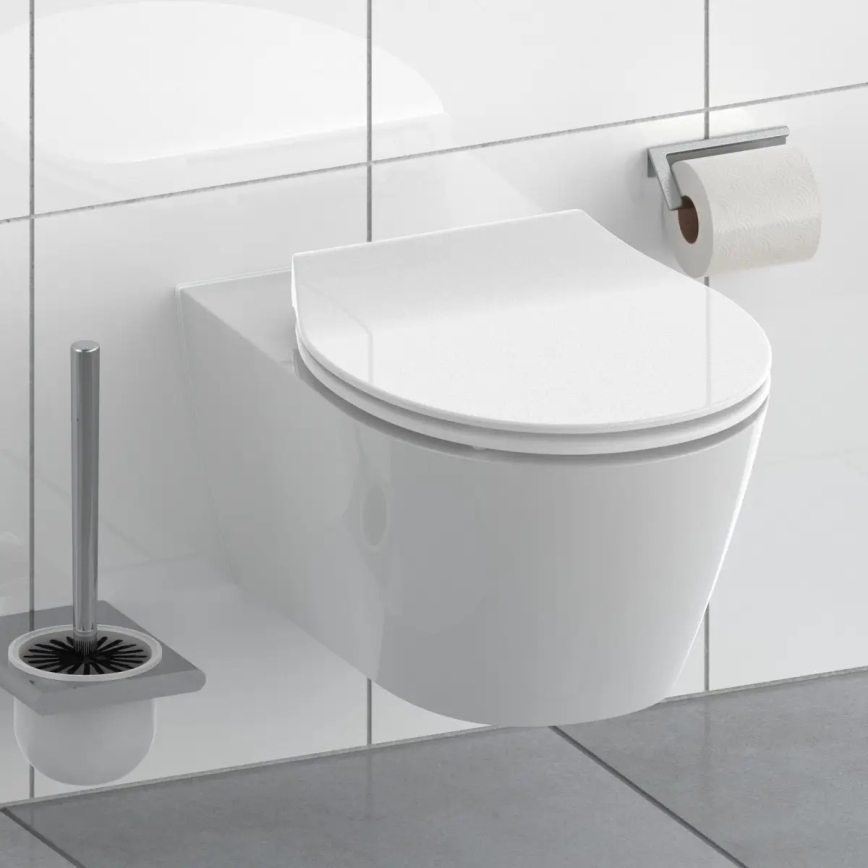 Schütte 82700 - Сидіння для унітазу SLIM WHITE SoftClose з дуропласту