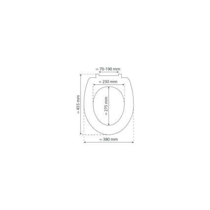 Schütte 82700 - Сидіння для унітазу SLIM WHITE SoftClose з дуропласту