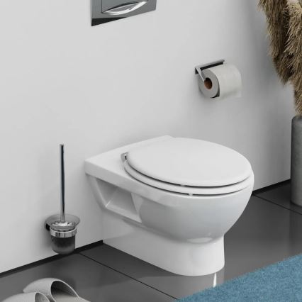 Schütte 84100-A — біле сидіння для унітазу з м'яким закриванням SoftClose, МДФ