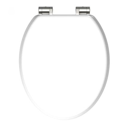 Schütte 84100-A — біле сидіння для унітазу з м'яким закриванням SoftClose, МДФ