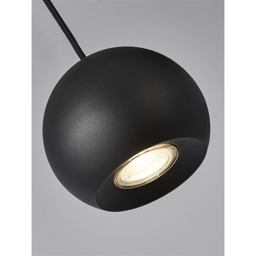 Searchlight - Подвесная люстра EINDHOVEN 4xGU10/50W/230V черная