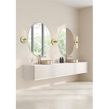 Серчлайт — світлодіодний, з регулюванням яскравості, настінний світильник для ванної кімнати АБЕРДІН, 7 Вт/230 В, ІР44, латунь