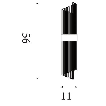 Searchlight - Настенный светильник LARA 2xE14/60W/230V