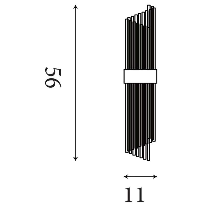 Searchlight - Настінний світильник LARA 2xE14/60W/230V