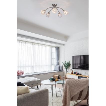 Searchlight - Накладная люстра ASTRAL 5xG9/33W/230V матовый хром