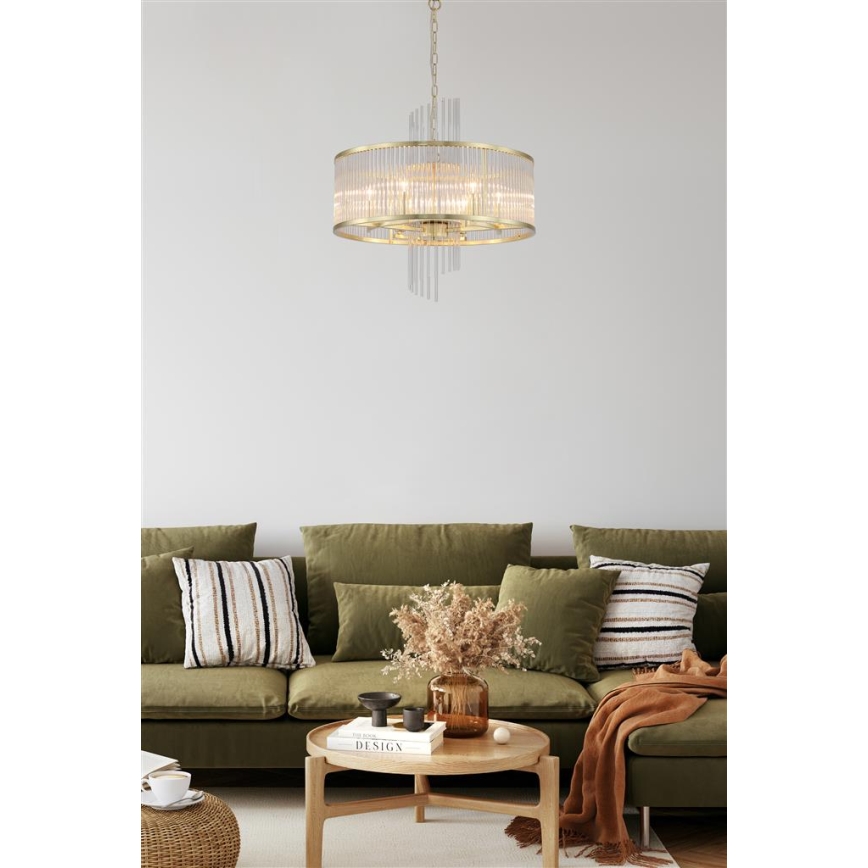 Searchlight - Подвесная люстра на цепи LARA 6xE14/60W/230V