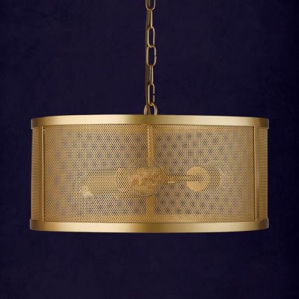 Searchlight - Люстра на ланцюгу FISHNET 3xE27/60W/230V золотий