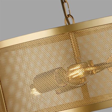 Searchlight - Люстра на ланцюгу FISHNET 3xE27/60W/230V золотий