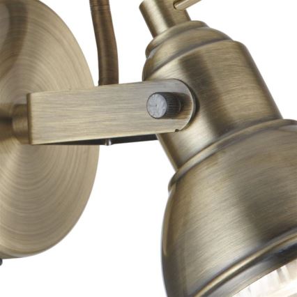 Searchlight - Настінний точковий світильник FOCUS 1xGU10/50W/230V латунь