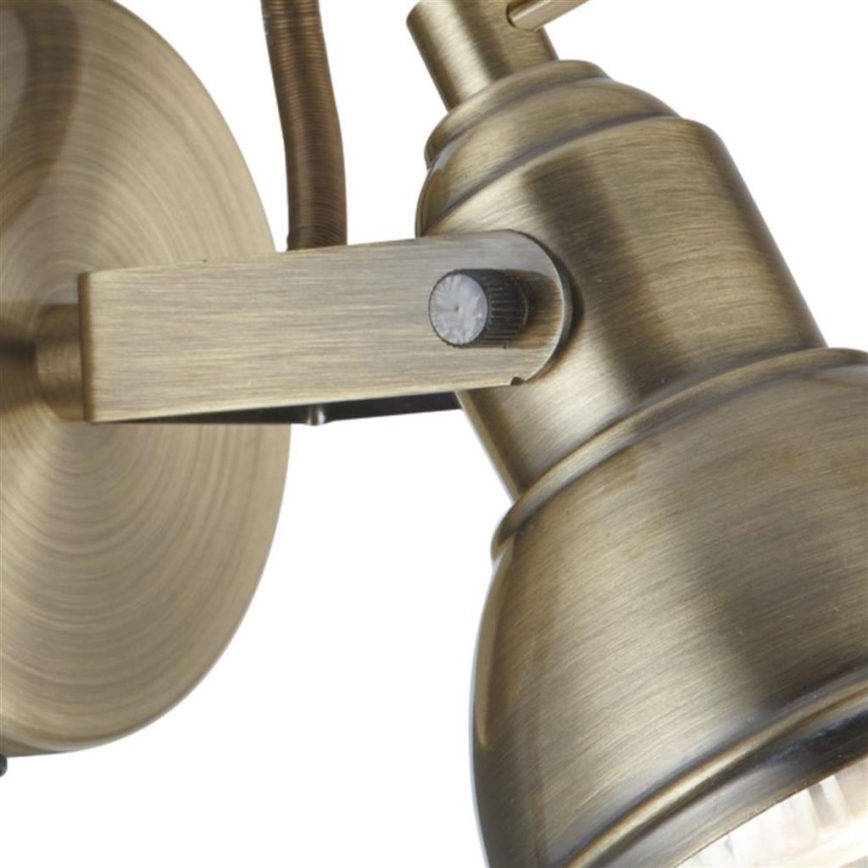 Searchlight - Настінний точковий світильник FOCUS 1xGU10/50W/230V латунь