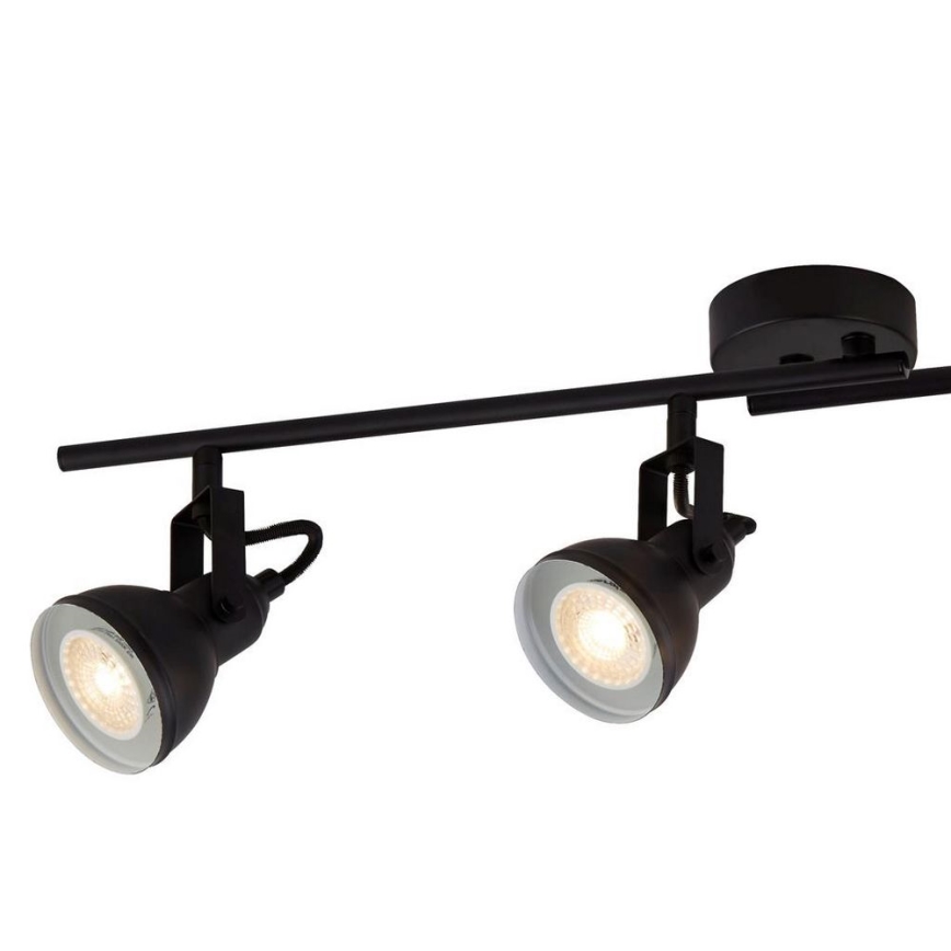 Searchlight - Стельовий точковий світильник FOCUS 4xGU10/50W/230V чорний