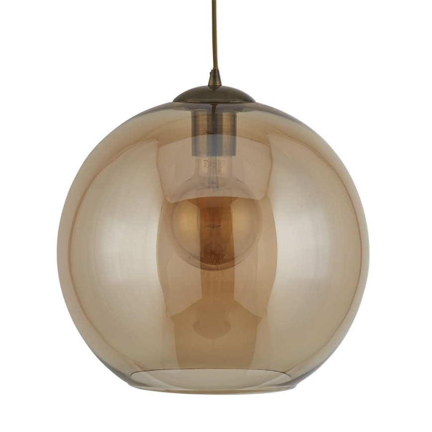 Searchlight 1621AM - Люстра на тросе BALL 1xE27/60W/230V коричневая