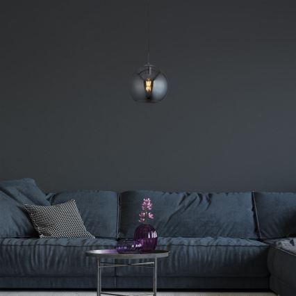 Searchlight - Підвісна люстра BALL 1xE27/60W/230V чорний