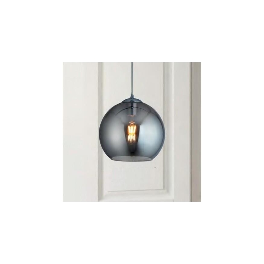 Searchlight - Підвісна люстра BALL 1xE27/60W/230V чорний