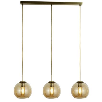 Searchlight - Підвісна люстра PENDANT 3xE27/40W/230V золотий