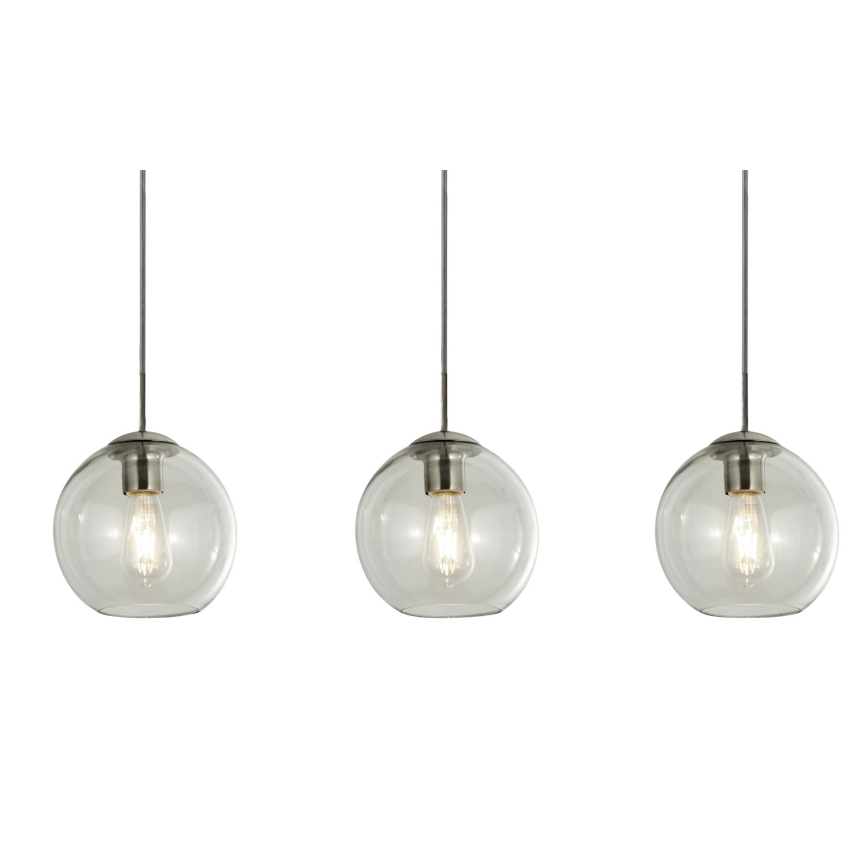 Searchlight - Подвесная люстра PENDANT 3xE27/40W/230V матовый хром