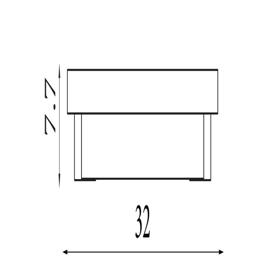 Searchlight - LED настінний світильник ANCHOR LED/12W/230V