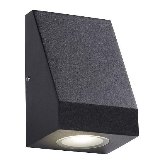 Searchlight 2041-1BK - Светодиодный уличный настенный светильник DOOR LED/7W/230V IP44
