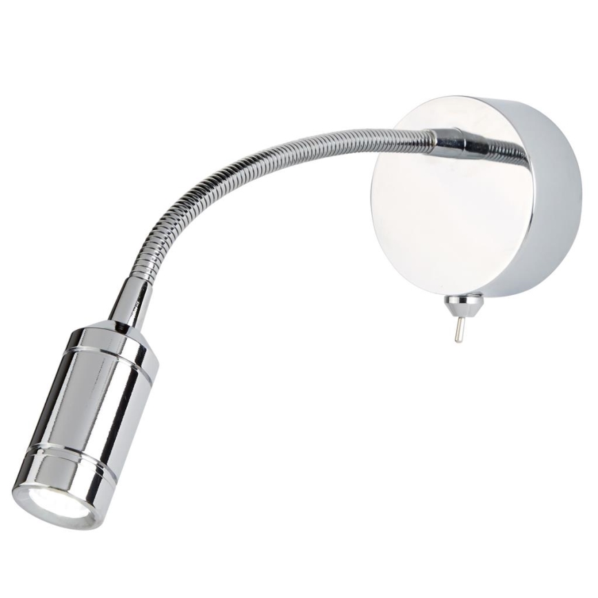 Searchlight - LED Гнучка лампа ADJU LED/1W/230V глянцевий хром