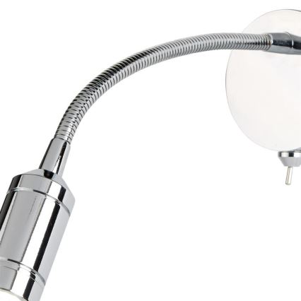 Searchlight - LED Гнучка лампа ADJU LED/1W/230V глянцевий хром