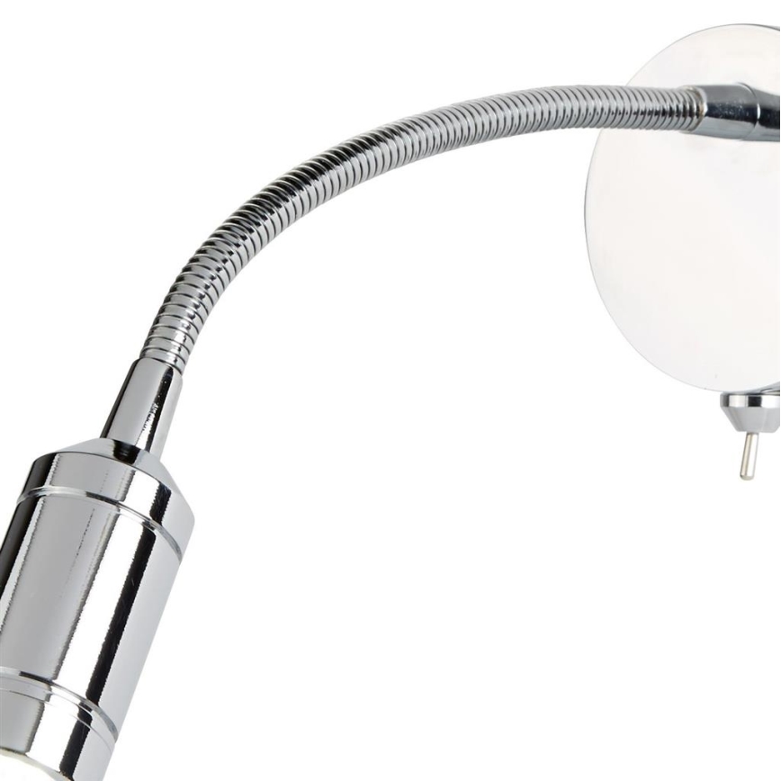Searchlight - LED Гнучка лампа ADJU LED/1W/230V глянцевий хром