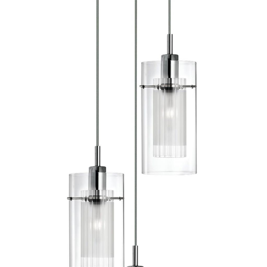 Searchlight - Підвісна люстра DUO 3xE14/60W/230V матовий хром
