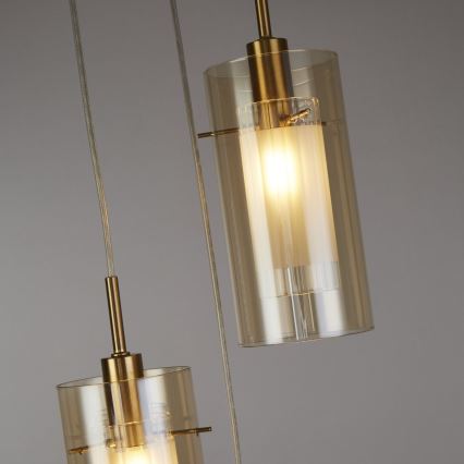 Searchlight - Підвісна люстра DUO 3xE14/60W/230V латунь