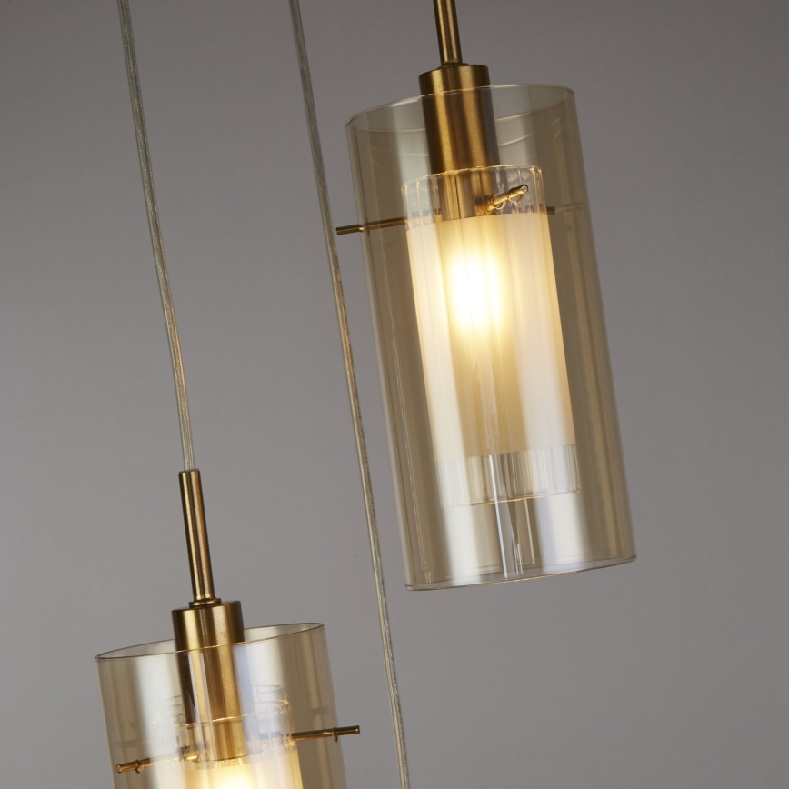 Searchlight - Подвесная люстра DUO 3xE14/60W/230V латунь