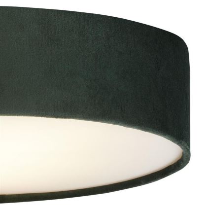 Searchlight - Стельовий світильник DRUM PLEAT 2xE27/15W/230V зелений