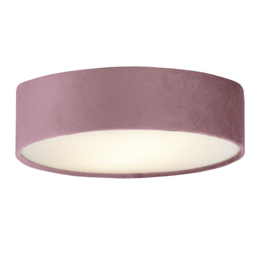 Searchlight - Потолочный светильник DRUM PLEAT 2xE27/15W/230V розовый