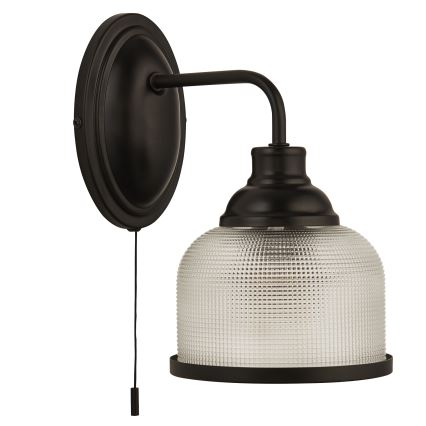 Searchlight - Настенная лампа BISTRO 1xE27/60W/230V черный
