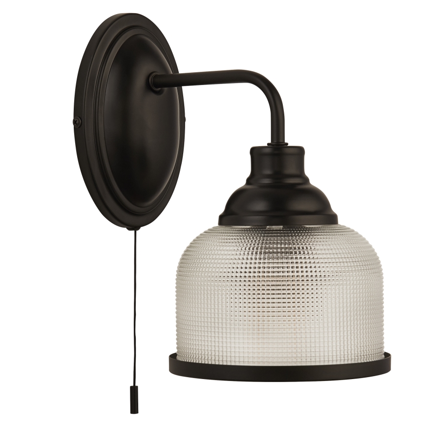 Searchlight - Настенная лампа BISTRO 1xE27/60W/230V черный
