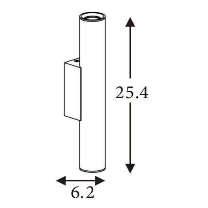 Searchlight - Настінний світильник BEACON 2xGU10/10W/230V коричневий