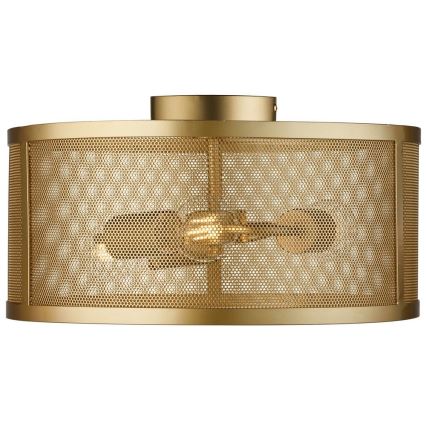 Searchlight - Стельовий світильник FISHNET 3xE27/60W/230V золотий