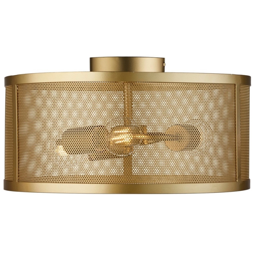 Searchlight - Стельовий світильник FISHNET 3xE27/60W/230V золотий