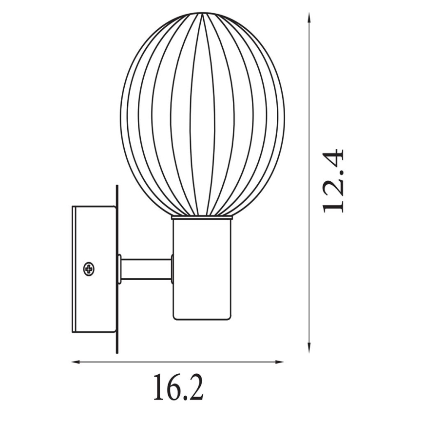 Searchlight - Настенный светильник LUMINSPHERE 1xG9/7W/230V, латунь