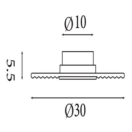 Searchlight - Димований настінний світильник CLEO LED/9,4W/230V, латунний