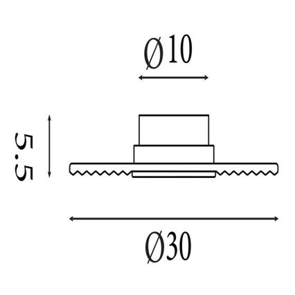 Searchlight - Светодиодный диммируемый настенный светильник CLEO LED/9,4W/230V чёрный