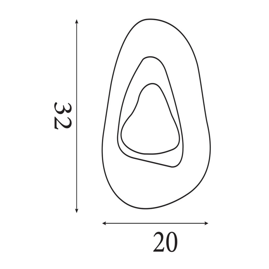 Searchlight - LED настінний світильник DESTINY LED/8W/230V латунь