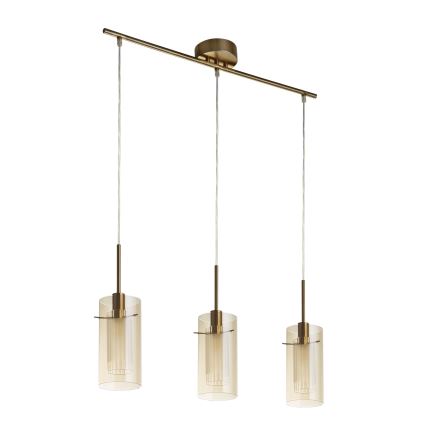 Searchlight - Подвесная люстра DUO 3xE14/60W/230V латунь