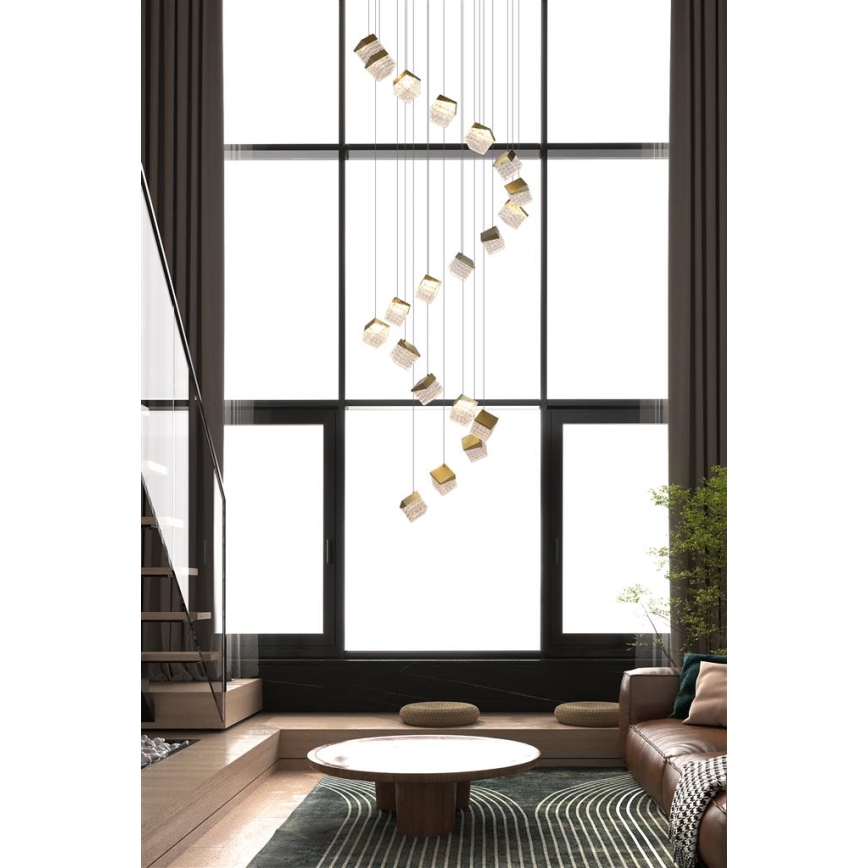 Searchlight - Диммируемый светодиодный потолочный светильник CUBOID LED/10,25W/230V 3000K