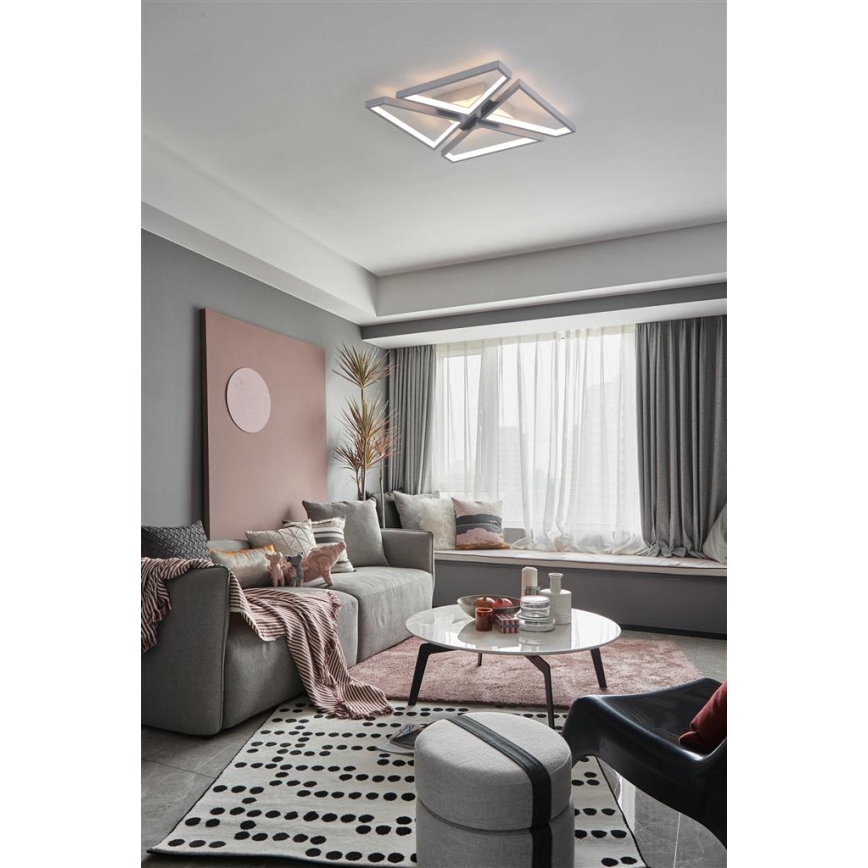 Searchlight - Светодиодный диммируемый потолочный светильник QUATRO LED/29W/230V 40x40 cm